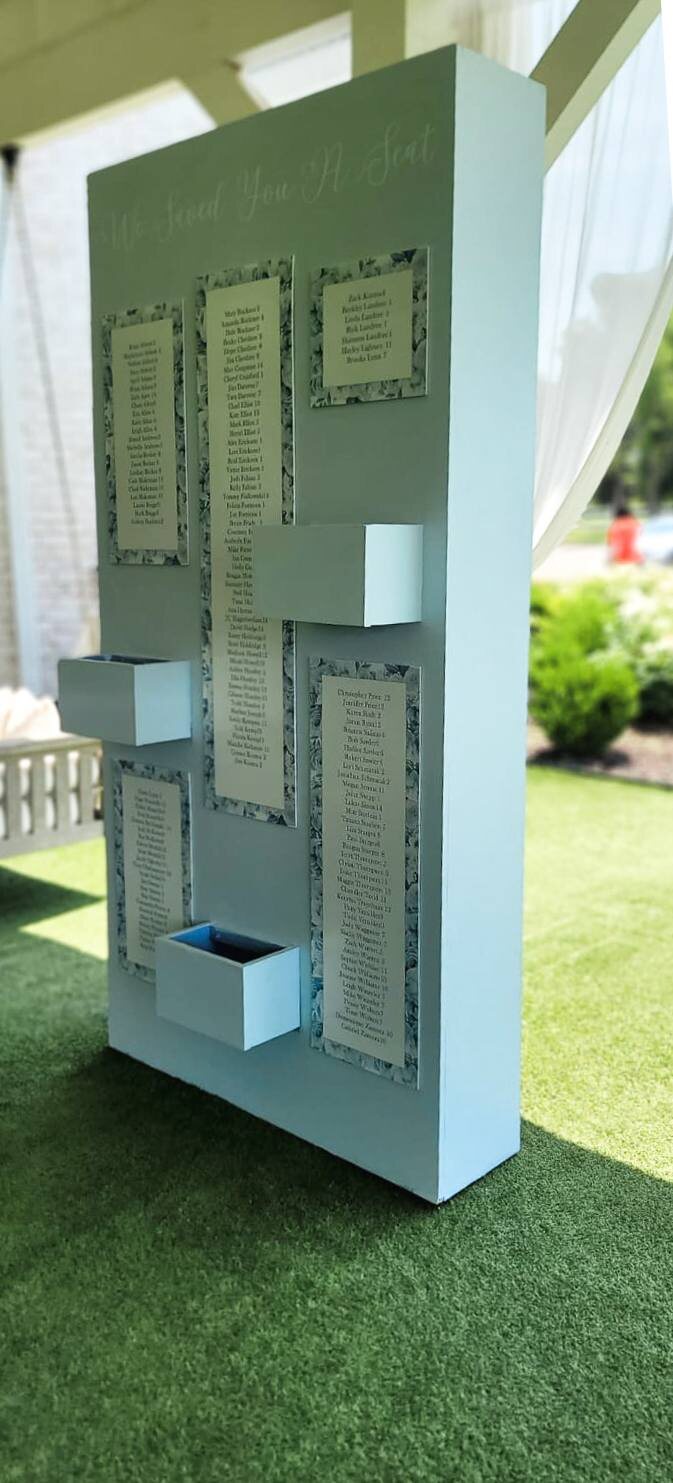 Neutral Outdoor Baby Shower by Gigi Backdrops