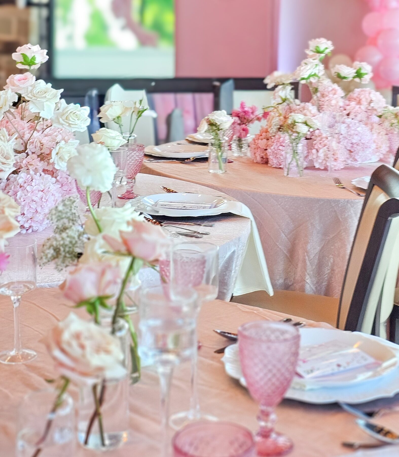 Blush Pink Baby Shower by Gigi Backdrops