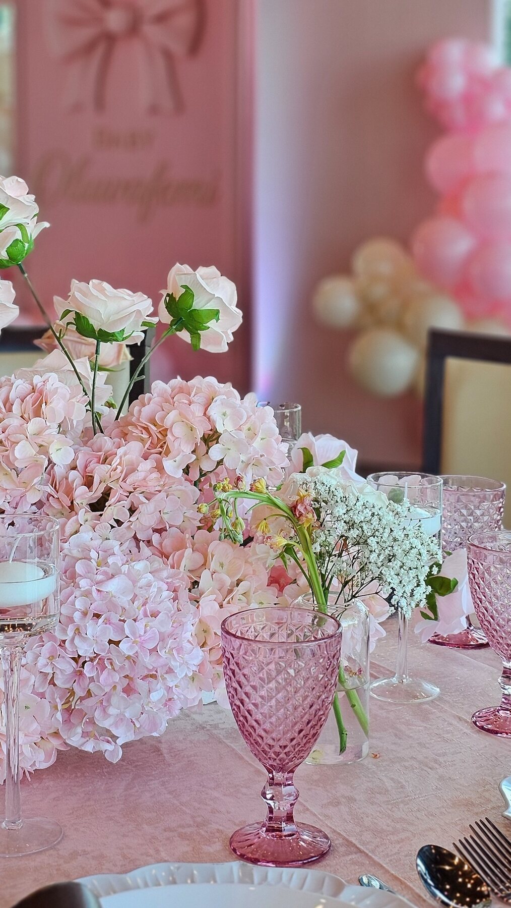 Blush Pink Baby Shower by Gigi Backdrops