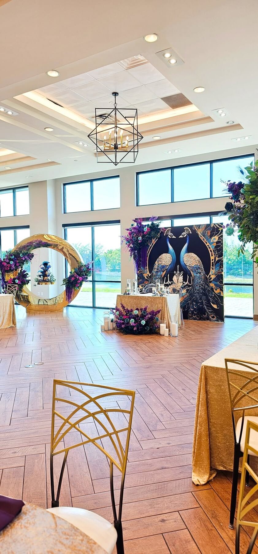 Purple & Gold Celebration by Gigi Backdrops